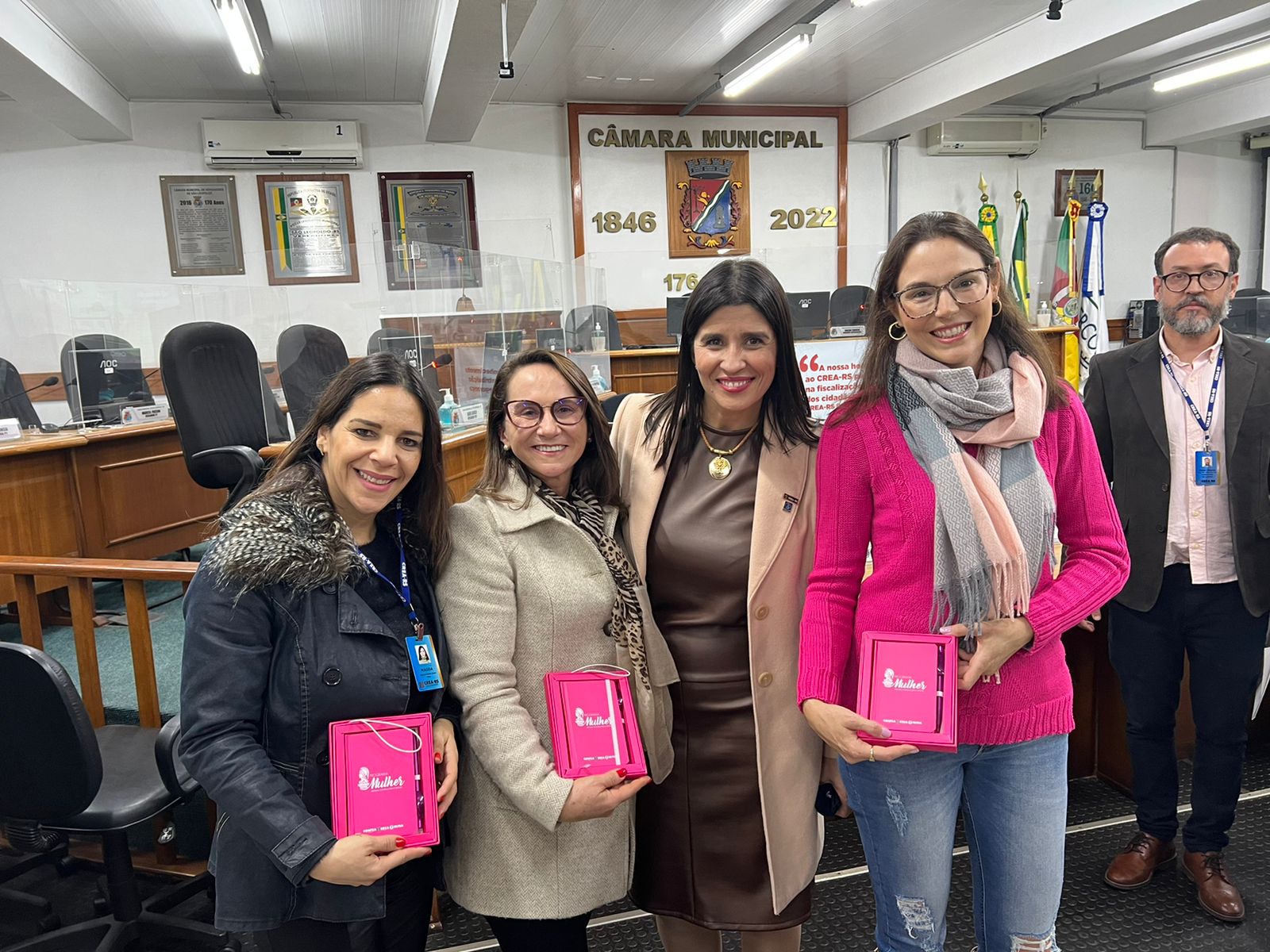 Da esq.: Magda Rezzi, Adriane Thum, Nanci Walter e Patrícia Guidali 